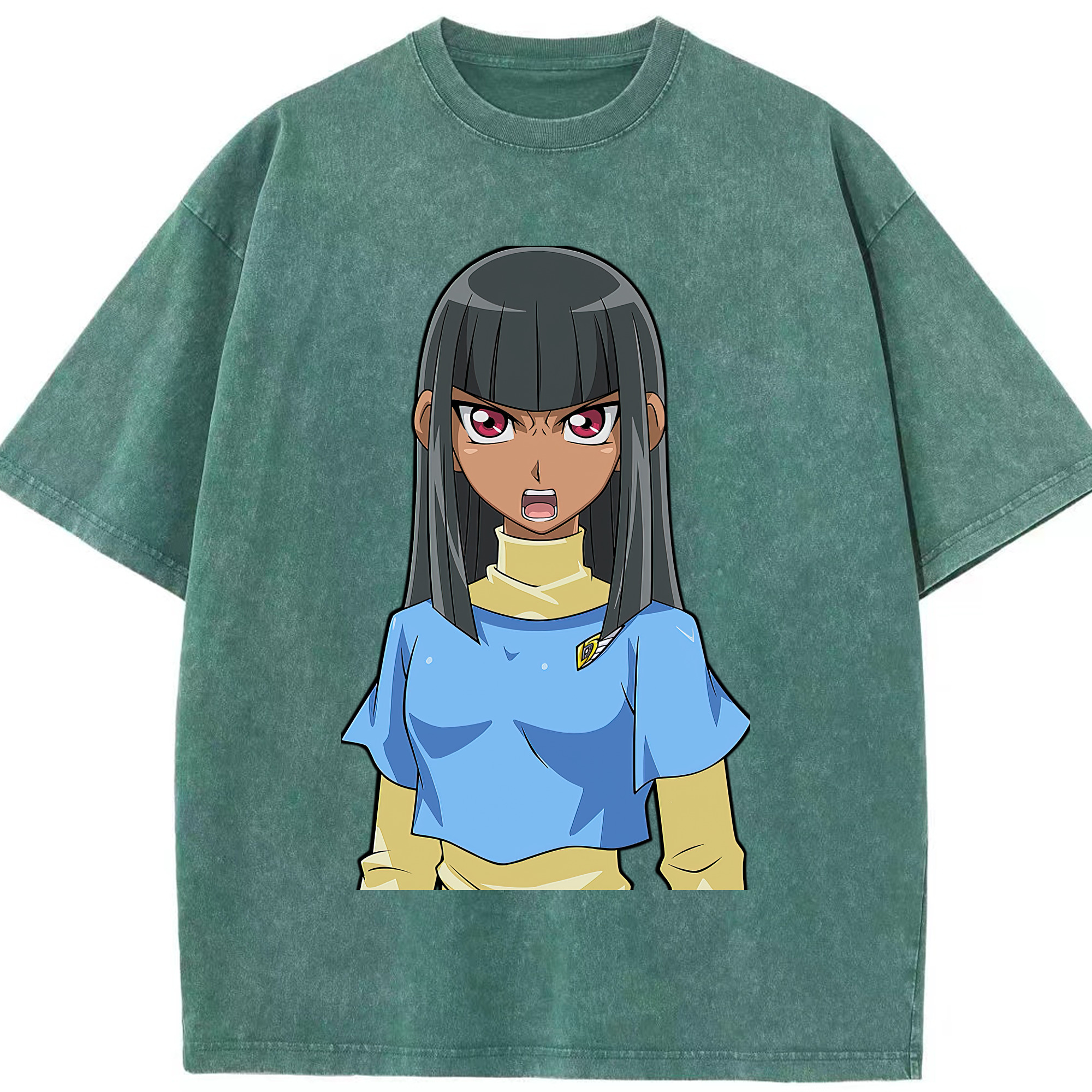 （画像用） 遊☆戯☆王 Yu-Gi-Oh! 綿100% ヴィンテージ風 半袖Tシャツ（フロントプリント）
